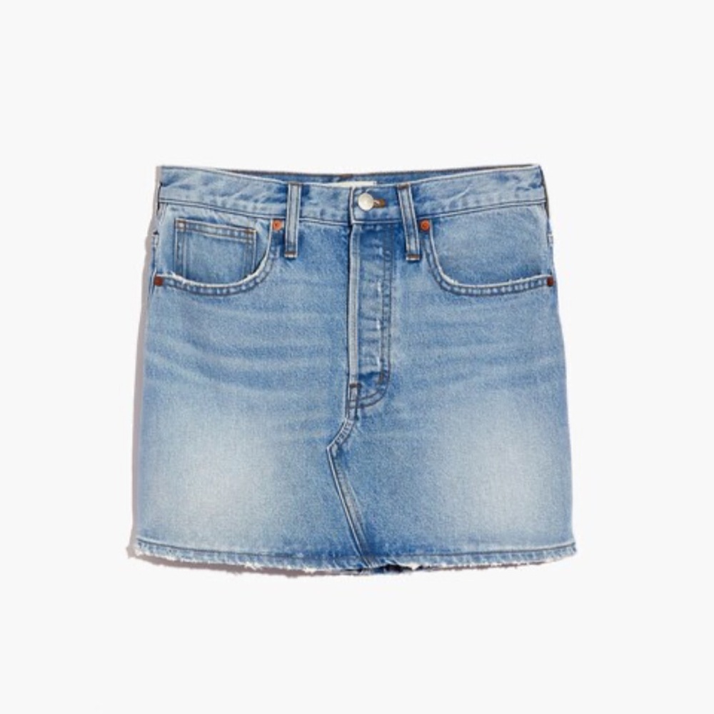 NWOT Madewell Rigid Denim Relaxed Mini Skirt in Northdale Wash - Size 26